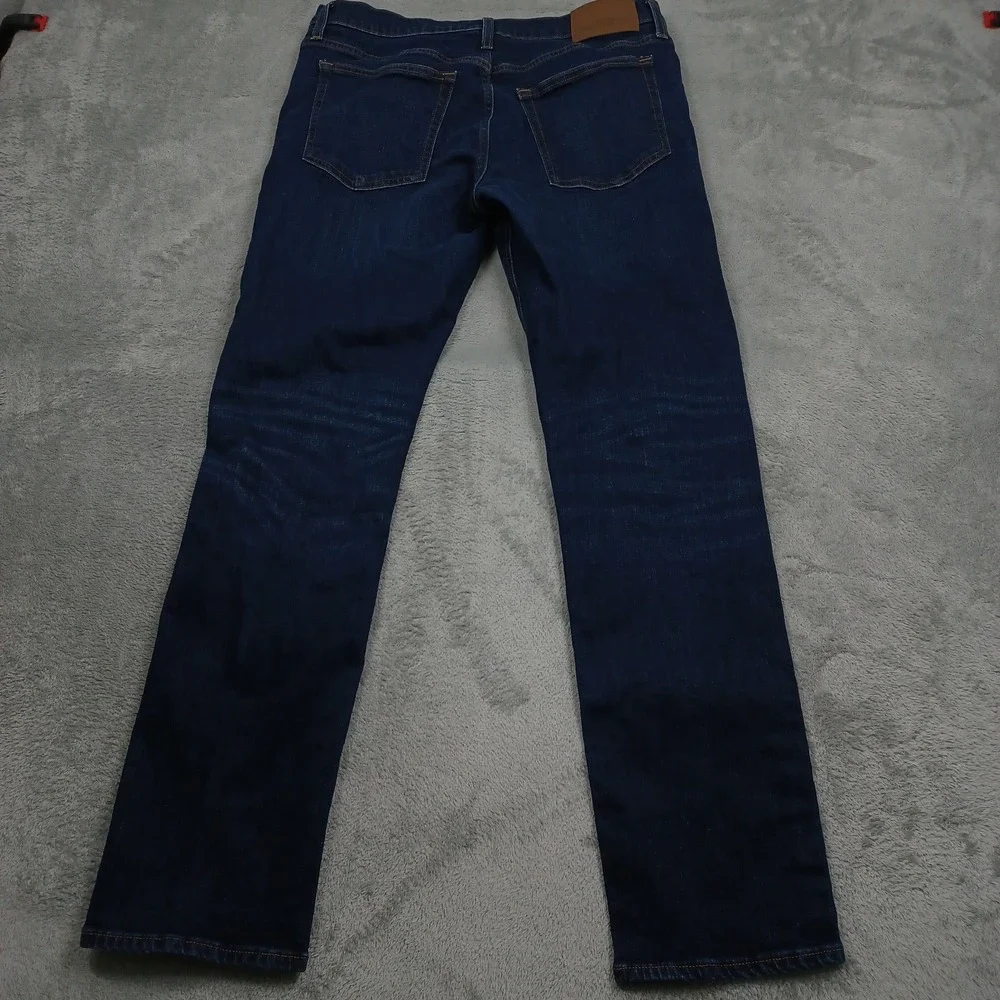 J Crew Pants Mens 33x32 Blue Denim Straight Preppy Casual Pockets